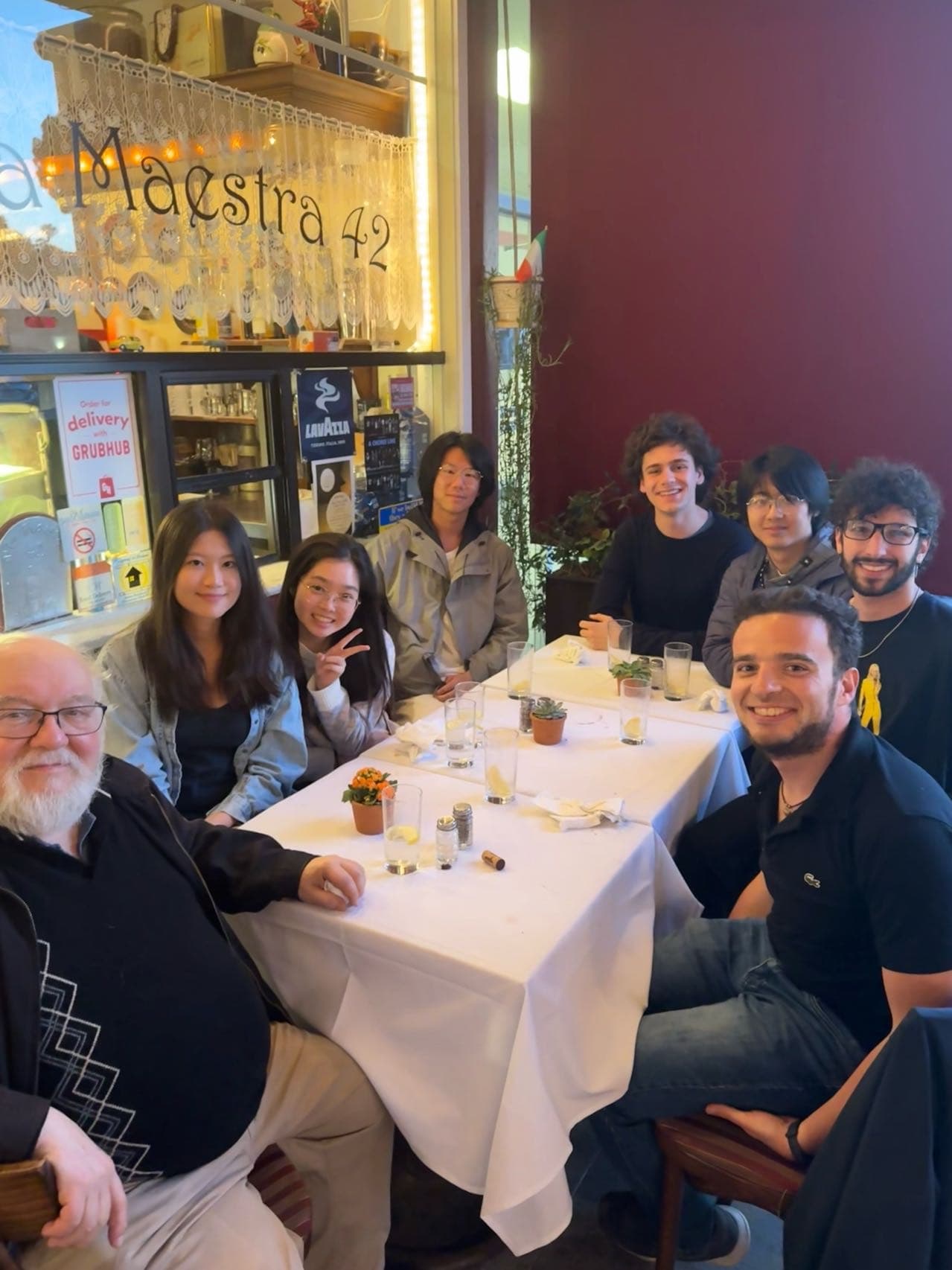 With Professor Paul Berkowitz and fellow students